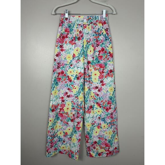 Yllw the Label Midsummer Floral High Waist Wide Leg Pants Multicolor Sz XS - Picture 3 of 8